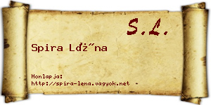 Spira Léna névjegykártya